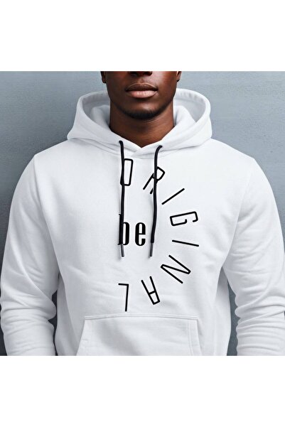 JANTIL MODA Unisex Oversize 3 Thread Raster Printed Hooded Sweatshirt with Ka...