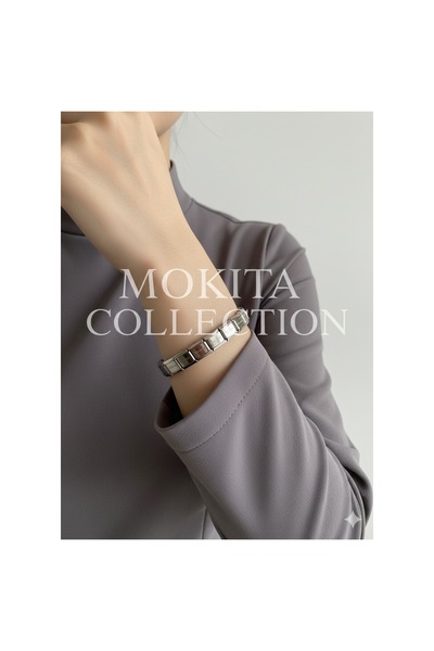 Mokita Collection Baget Taşlı Safir Mavi Zirkon Bileklik