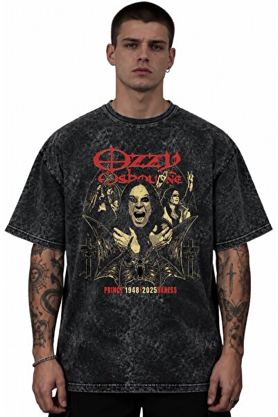 SEVBANO Ozzy Osbourne Rock Metal Singer Printed Unisex Oversize Vintage Washe...