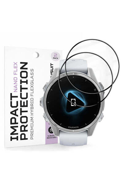 Techsuit Folie de protecție pentru Garmin Fenix 8 43mm, - negru