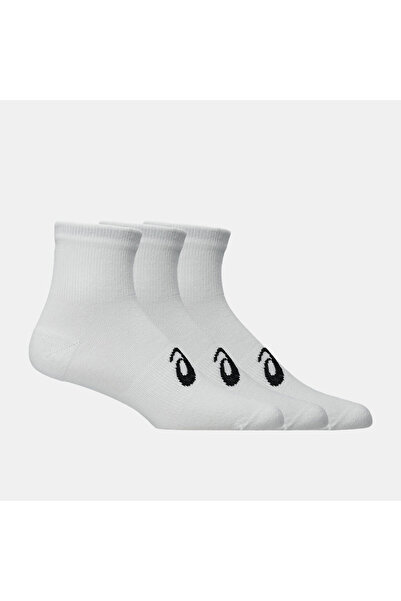 Asics 3 PACK QUARTER SOCK Unisex Cream/Black Koşu Çorabı 3033C299-100