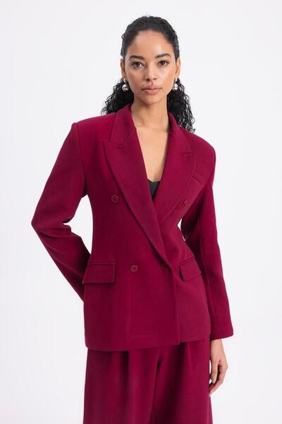 BSL Kruvaze Kapama Blazer Ceket