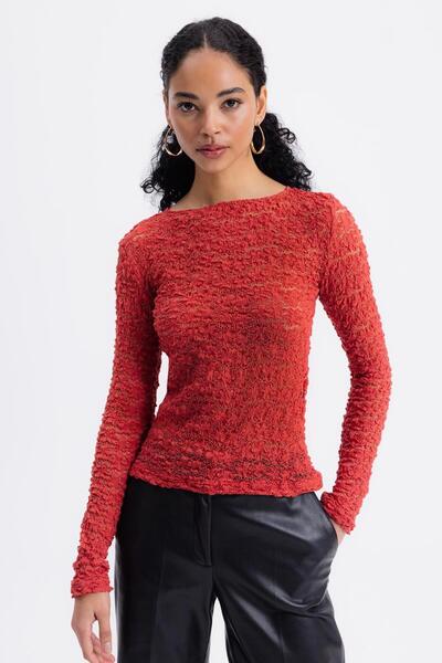BSL Transparan Dantel Top