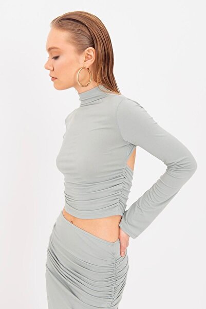 BSL Sırt Pencere Detaylı Crop Top