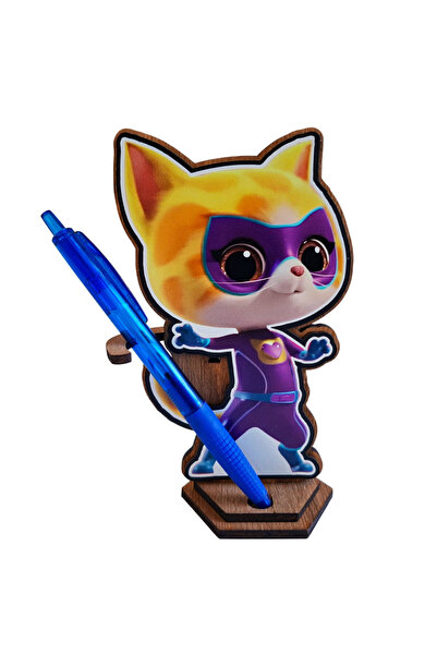 OEM Figurina Super Pisicute Sclipi Kitties Sparks, 15 cm, lemn