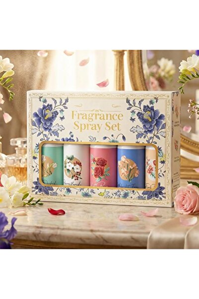 Mazinreem 5-Piece 35ml Floral Fragrance Spray Set - Natural Fresh Scent, Long...