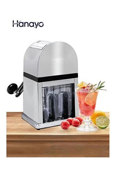 Hanayo Ice Shaver Snow Cone Machine Portable Ice Chopper Multi-Function Hand ...