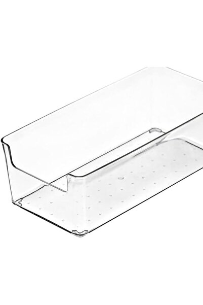 JTLB Drawer Storage Trays Transparent Plastic Drawer Storage Divid Box for Ki...