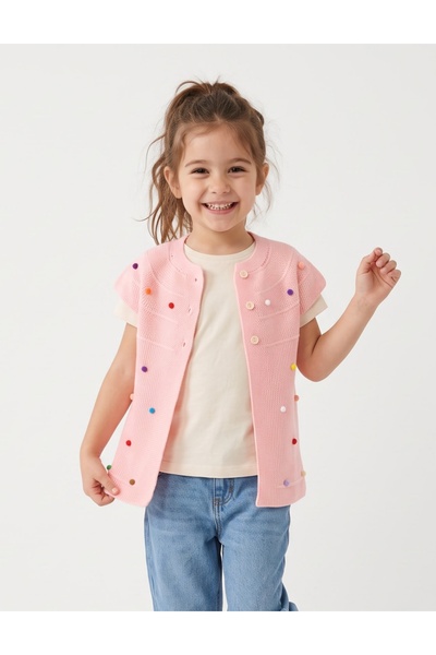 MiniKids Vesta ciucurasi colorati, corai