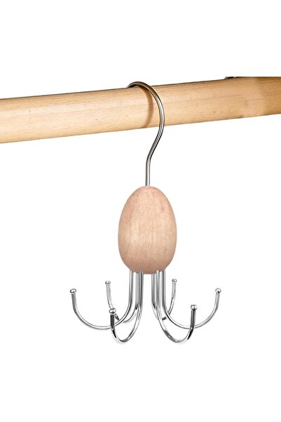 Generic Tie Hanger Wooden 360 Degree Rotating Tie Rack Storage