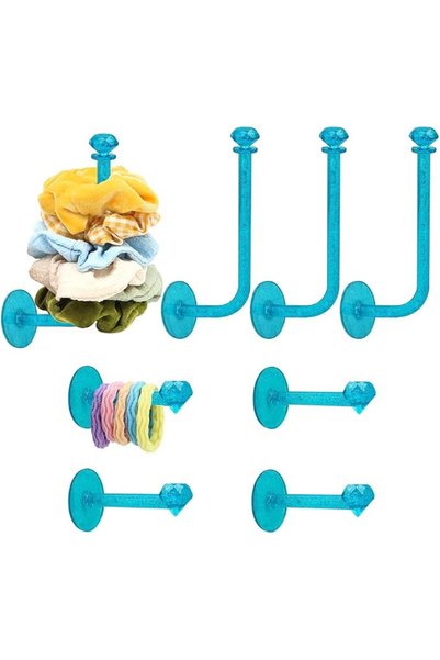 GENERAL 8Pcs Scrunchie Holder Stand Hai Tie Organizer, Girls Hair Accessories...