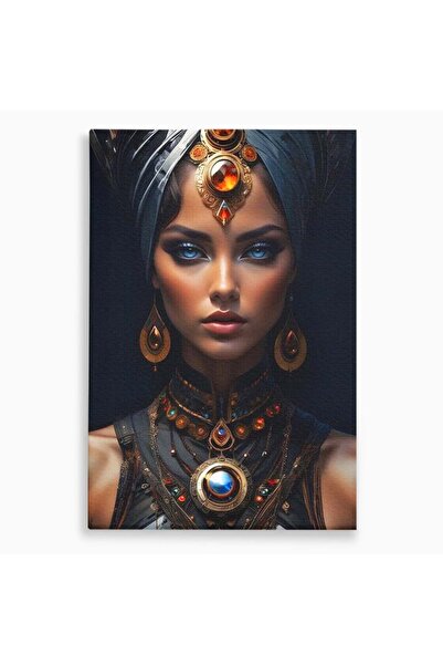 Luxcanva Tablou Canvas Femeia Oracol 50x70 cm pe Sasiu Lemn Femeia Oracol Mis...