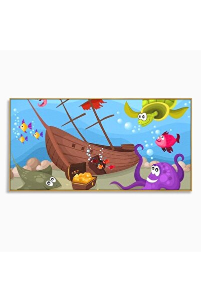 Luxcanva Tablou Canvas Prietenii Marii 100x50 cm cu Rama Auriu Prietenii Mari...