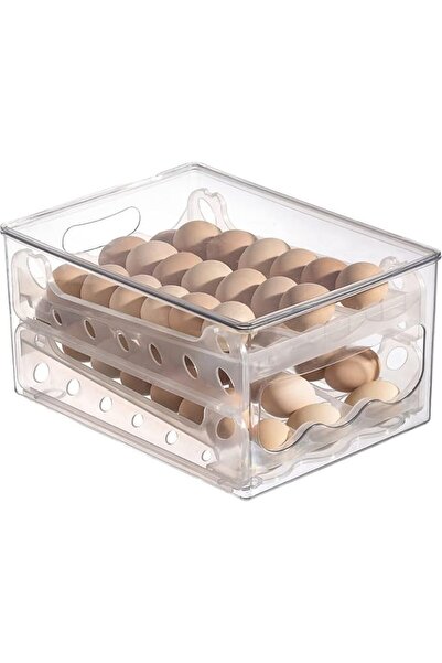 GENERAL Ckjx Cvb Automatic Sliding Egg Storage Box, Refrigerator Organizer, S...