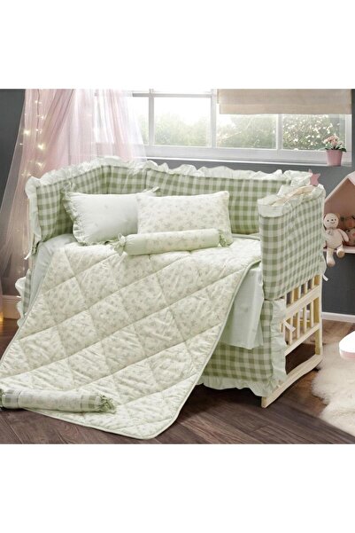 Alhabib bedding مفرش أطفال مريم صيفي قطن بجوانب أخضر متعدد الرسومات عدد القطع 9