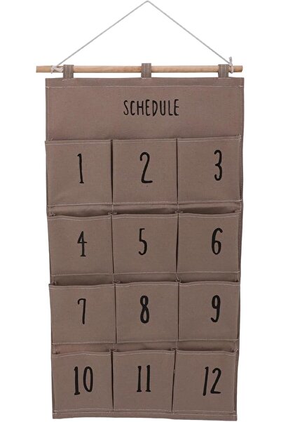 GENERAL 12 Pockets Hanging Organizer Space Saving Wall Hanging Storage Bag Ea...