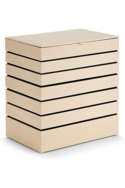 GENERAL Creative Overlay Jewelry Box, High-Capacity Multi-Layer Pu Leather Je...