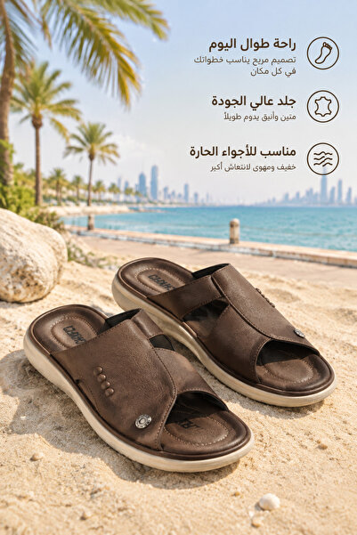 Generic Brand Mens Cross Strap Slide Sandals Open Toe Leather Upper Platform ...