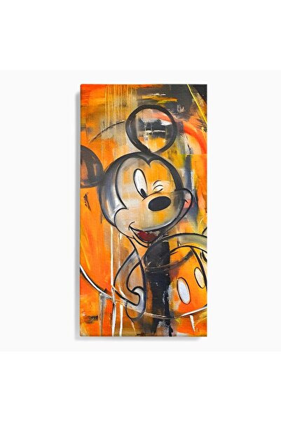 Luxcanva Tablou Canvas Mickey Mouse Fericit 60x120 cm pe Sasiu Lemn Mickey Mo...