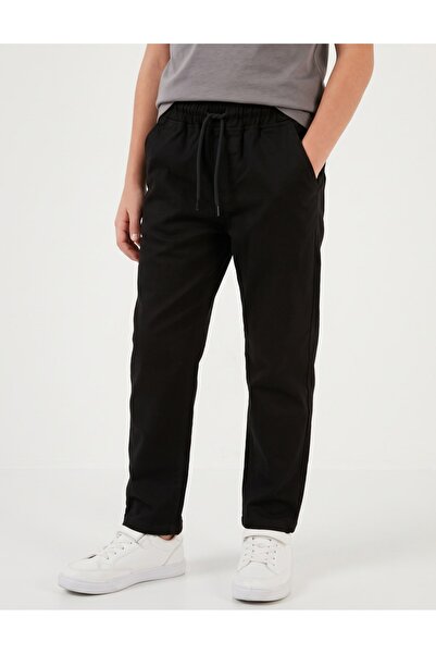 MiniKids Pantaloni tercot, Leon, negru