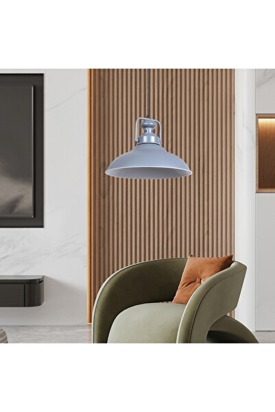 Hummer Modern Ceiling-Mounted Pendant Light | Black and Gray Body