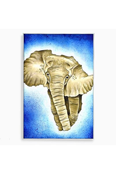 Luxcanva Tablou Canvas Vestitorul Marii Africi 50x70 cm cu Rama Argintiu Vest...