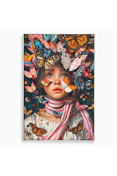 Luxcanva Tablou Canvas Copilarie in Zbor 40x60 cm cu Rama Argintiu Copilarie ...
