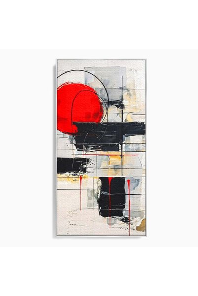 Luxcanva Tablou Canvas Cercul Vietii 50x100 cm cu Rama Argintiu Cercul Vietii...