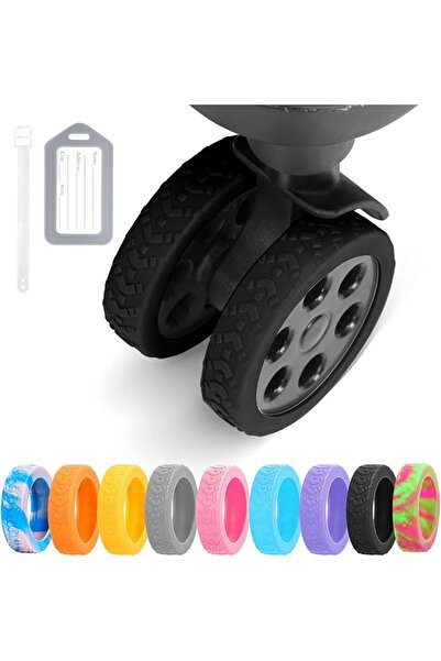 GENERAL Luggage Silicone Protector Covers, 8 in 1, Wear-Resistant, Anti-Noise...