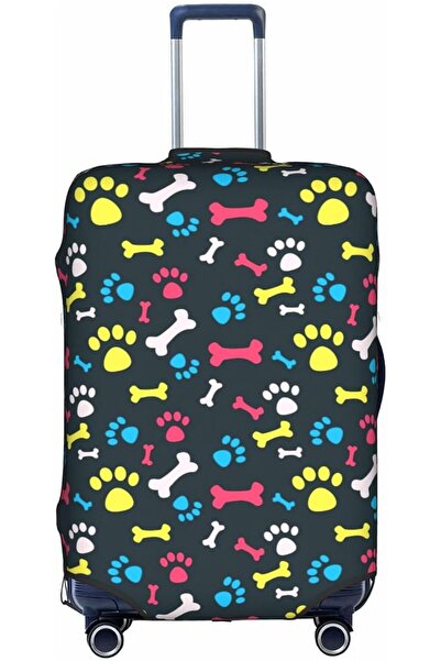 GENERAL Rainbow Dog Cat Paw Travel Luggage Protector Case Suitcase Cover Elas...