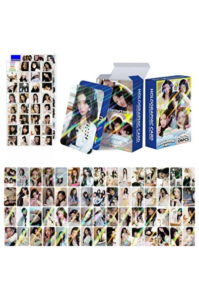 Kpop Dünyasi ILLIT '' Mamihlapinatapai '' Çift Yön Baskılı Hologramlı Lomo Card Seti (60 Pcs)