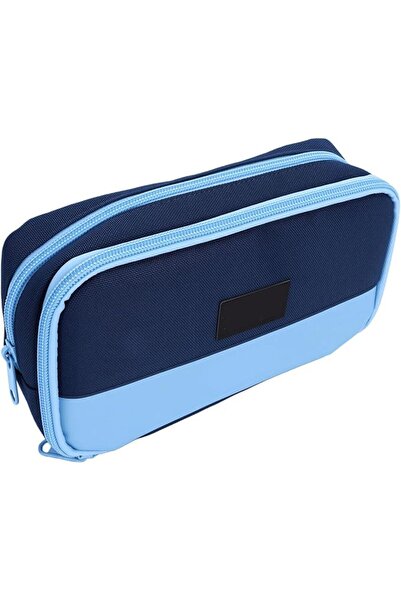 GENERAL Standing Pen Pouch for School Office, Large Capacity (Blue)