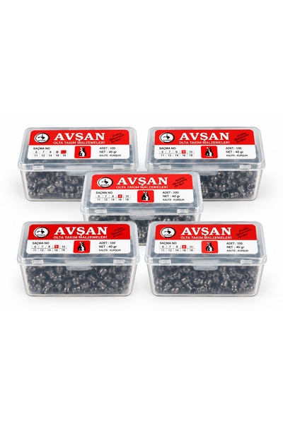 tmcn Avsan 5.5 mm Havalı Saçması (200 lü) x 5 Paket