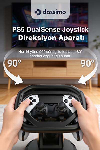 Dossimo PS5 DualSense Edge Oyun Kolu Uyumlu Yarış/Oyun Direksiyonu PS5-D1