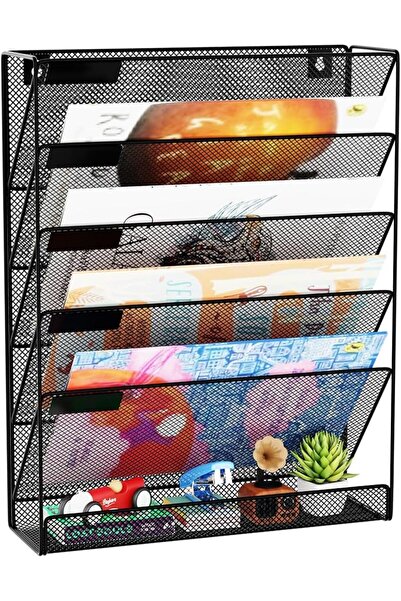 GENERAL Wall File Organizer Holder Mesh Hanging Paper Document Holder,Vertica...