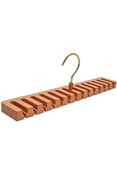 GENERAL Belt Hanger for Closet, Wooden Tie and Belt Rack Organizer Holds 14 B...