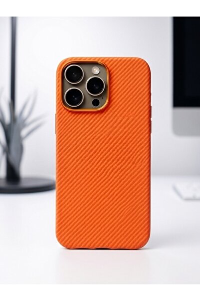 iPhone 14 Pro Karbon Fiber Görünümlü Premium Kılıf & Kapak