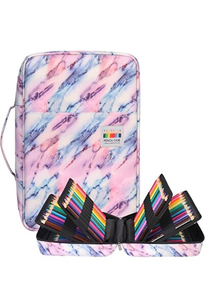 BOMKEE Pencil Case Large 304 Slots for Watercolour Pencils, Markers