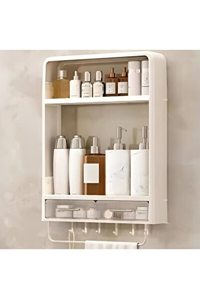 KREPS Shower Caddy Shelf Organizer Rack,Self Adhesive,Multifunctional Shelf O...
