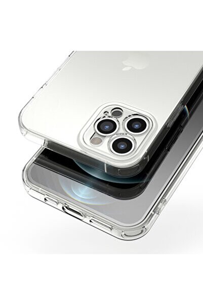 Genel Markalar MARS Apple iPhone 12 Pro Kılıf Kamera Korumalı Süper Silikon Kapak