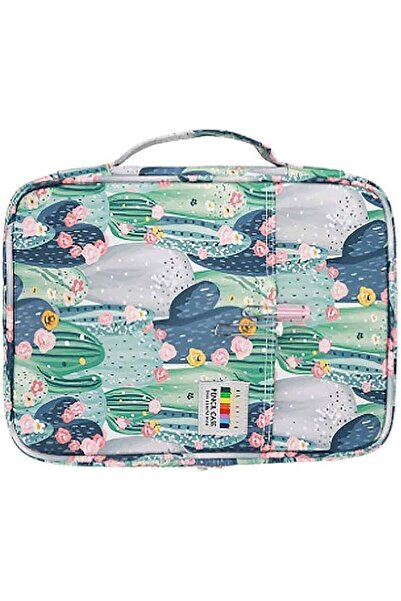 TopHomer 166 Slots Colored Pencil Case Pen Case with Handle and Zip, Multi-la...