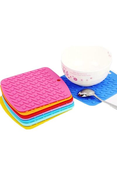 GENERAL CANDeal 8Pcs Silicone Pot Holder, Trivet Mat, Hot Pads, Perfect For M...