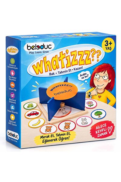 Beleduc What’zizz?? Eğitici Ahşap Tahmin ve Dikkat Oyunu – Görsel Algı ve Konsantrasyon Oyunu