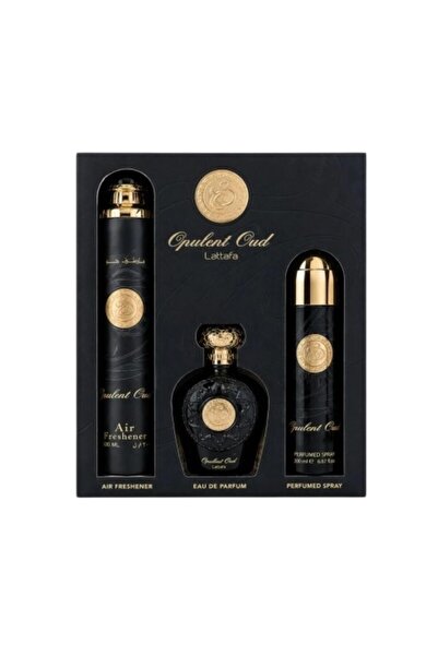 lattafa Set Opulent Oud – parfum unisex 3 piese
