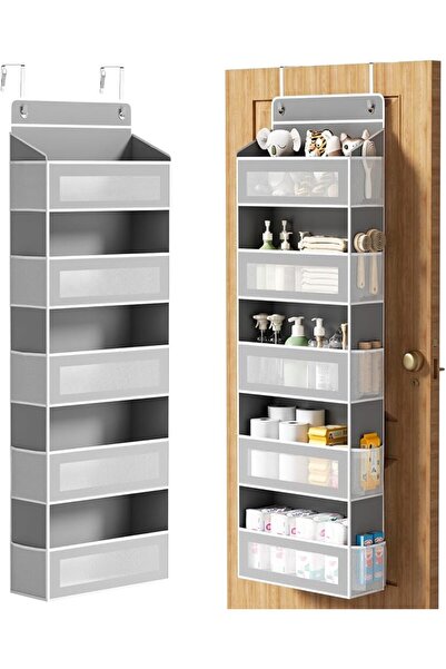 GENERAL AQOOA Over The Door Organizer, 5-Tier Over the Door Storage 10 Side P...