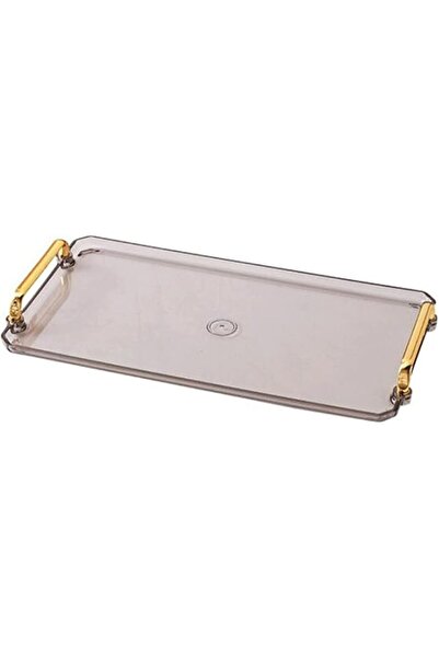 GENERAL Acrylic Serving Tray, Kitchen Storage Tray, Decorative Transparent Br...