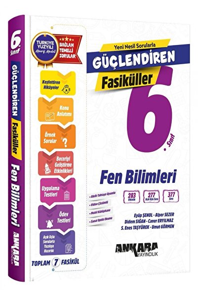 Ankara Yayıncılık ANKARA YAY. 6.SINIF GÜÇLENDİREN FEN BİLİMLERİ FASİKÜL SET 2027