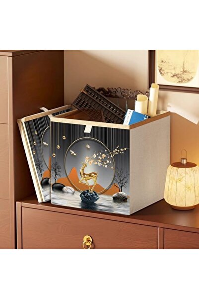 FanSu Fabric Storage Box, Kitchen Drawer Organiser, Foldable Wardrobe Organis...