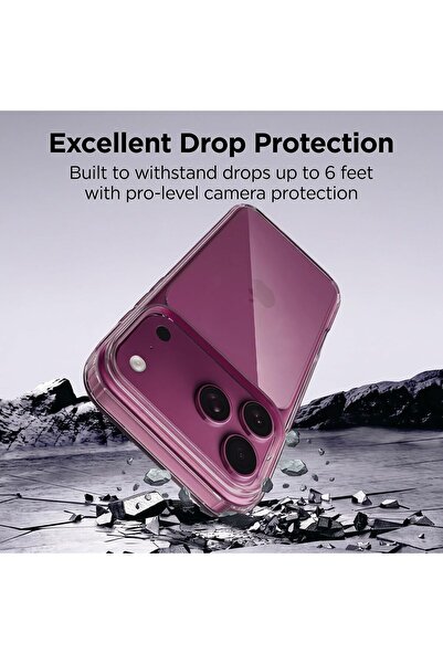 Generic Crystal Clear Case for iPhone 18 Pro Max 6.9-Inch [Anti-Yellowing] Hard Back Slim Shockpro