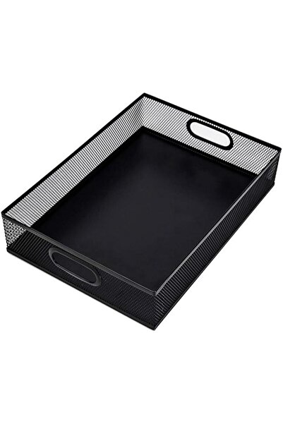 Generic Metal Desk nizer, Wire Document Tray A4, Black File Holder, Office Ac...